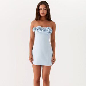 Peppermayo Exclusive - Patsie Strapless Mini Dress - Blue